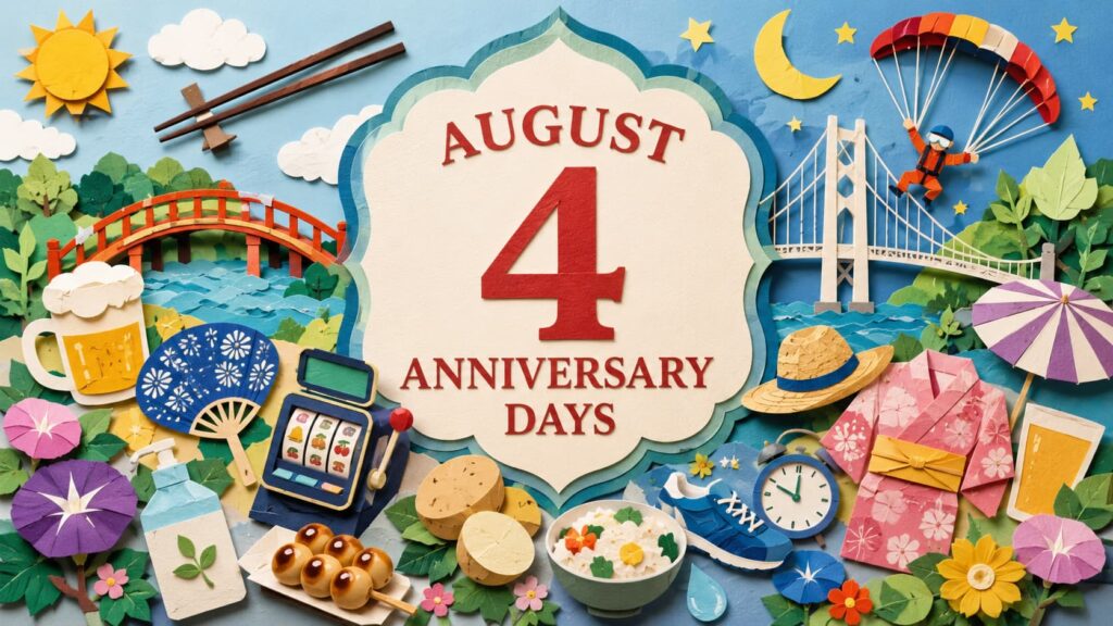 8月4日は何の日？箸の日、橋の日、ビヤホールの日、栄養の日、北海道ばれいしょの日など23の記念日と由来