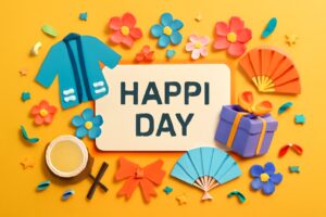 「はっぴの日（8月1日 記念日）」は、日本の伝統衣装である法被の魅力を広める記念日。祭りやイベントでの活用法、由来と歴史を紹介。