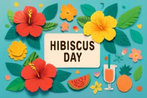 ハイビスカスの日の記念日を祝う、沖縄宮古島の象徴としてのハイビスカスの花と地域振興