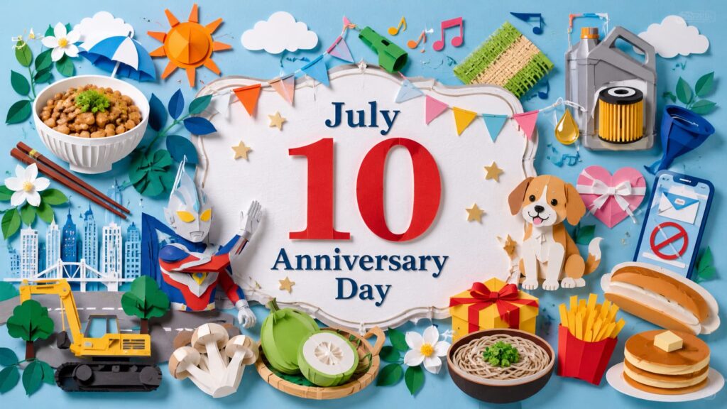 7月10日は何の日、納豆の日・国土建設記念日・指笛の日・ウルトラマンの日・ブナピーの日を紹介