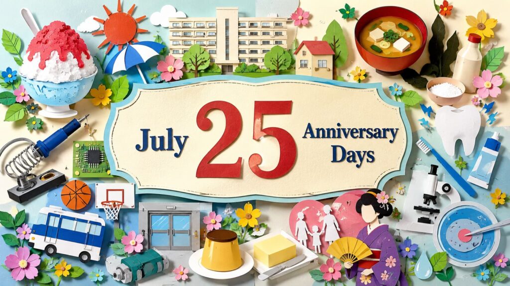 7月25日は何の日？かき氷の日、日本住宅公団発足記念日、うま味調味料の日、知覚過敏の日、体外受精の日など夏と暮らしに関わる記念日
