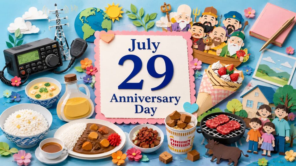 7月29日は何の日？アマチュア無線の日、白だしの日、福神漬の日、謎肉の日など夏の記念日を紹介