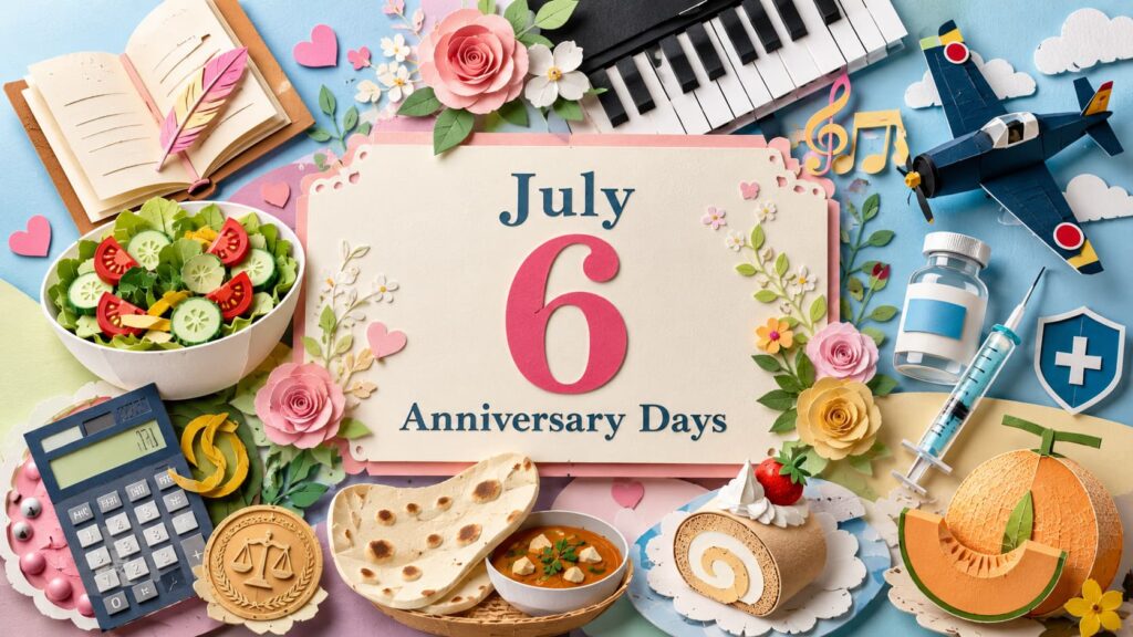 7月6日はサラダ記念日、公認会計士の日、ピアノの日、ワクチンの日、ナンの日など暮らしと文化に関わる記念日