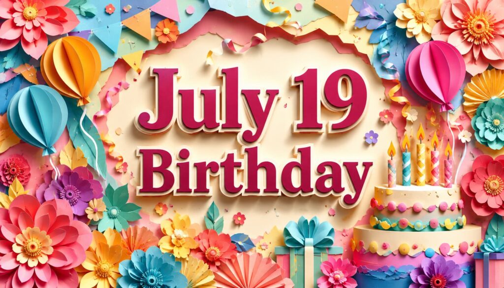 7月19日誕生日の芸能人・有名人として藤井聡太、宮藤官九郎、杉本彩、ブライアン・メイなど注目人物を紹介する華やかな誕生日特集