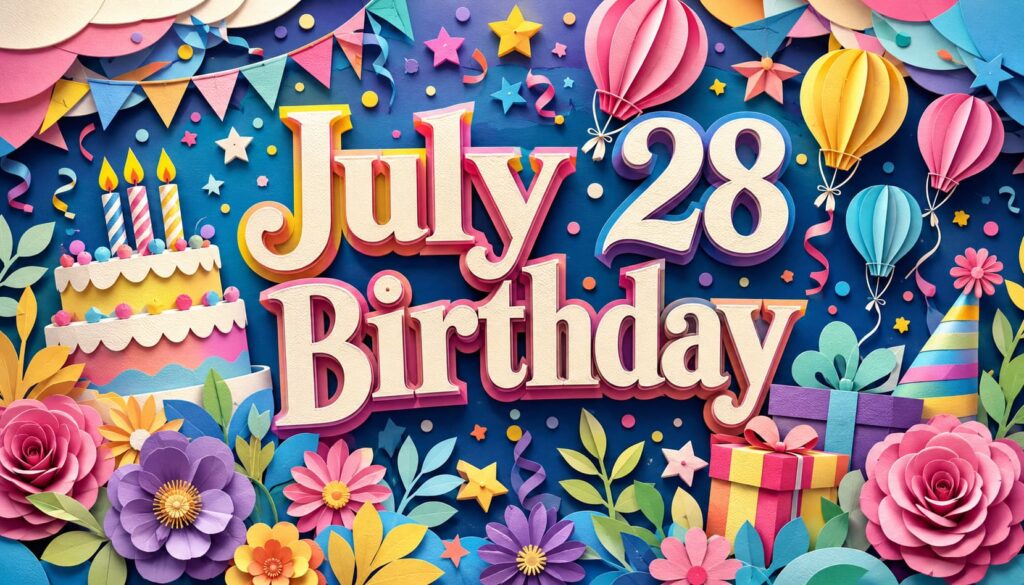 7月28日誕生日の芸能人・有名人として、ジェル、谷まりあ、矢井田瞳、スガシカオ、高橋陽一など多彩な才能を紹介