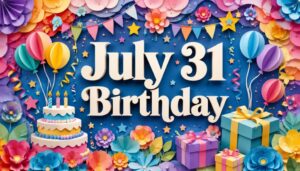 7月31日誕生日の芸能人・有名人として、平尾帆夏、岩井勇気、栗原恵、中山秀征、本田美奈子など多彩な才能を紹介する華やかな誕生日特集