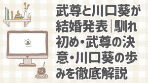 武尊と川口葵のウェディングフォト