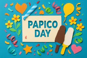 8月5日「パピコの日」の由来と楽しみ方を紹介。江崎グリコの人気アイス「パピコ」を分け合い、心温まる瞬間をシェアする記念日。