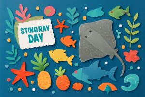 エイの日に関する記念日や保護活動、ヒマンチュラ・チャオプラヤの生態について学ぶ日。エイの魅力やその環境保護の重要性を伝える内容が反映されています。