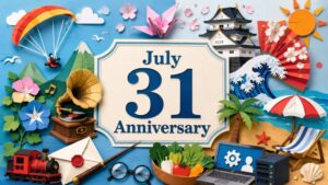 7月31日は何の日 パラグライダー記念日 蓄音機の日 クールジャパンの日 ビーチの日 ハリー・ポッターの誕生日