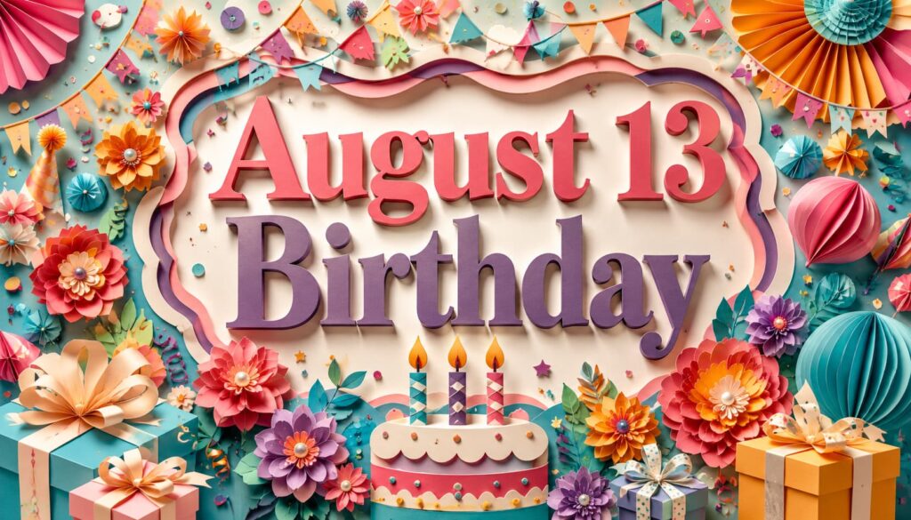 8月13日誕生日の芸能人・有名人一覧と、Saori、篠原涼子、伊藤みどり、近藤芳正、高橋ジョージなど注目人物を紹介する誕生日ブログ