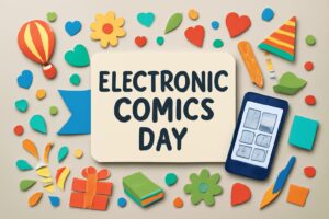電子コミックの日とコミックシーモアに関する記念日特集のビジュアル