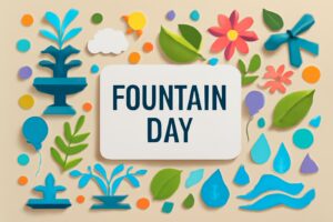 8月21日の噴水の日を記念する日本初の西洋式噴水とその文化的影響をテーマにしたブログ。日本の公園や庭園における噴水の役割とその美しさを強調。