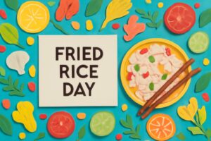 8月8日のチャーハンの日にちなんだ美味しいチャーハンのイメージ、元気をチャージする料理として紹介