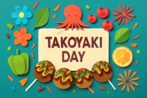 たこ焼きの日の由来と楽しみ方を紹介。8月8日にちなんだ記念日の魅力を伝える内容。