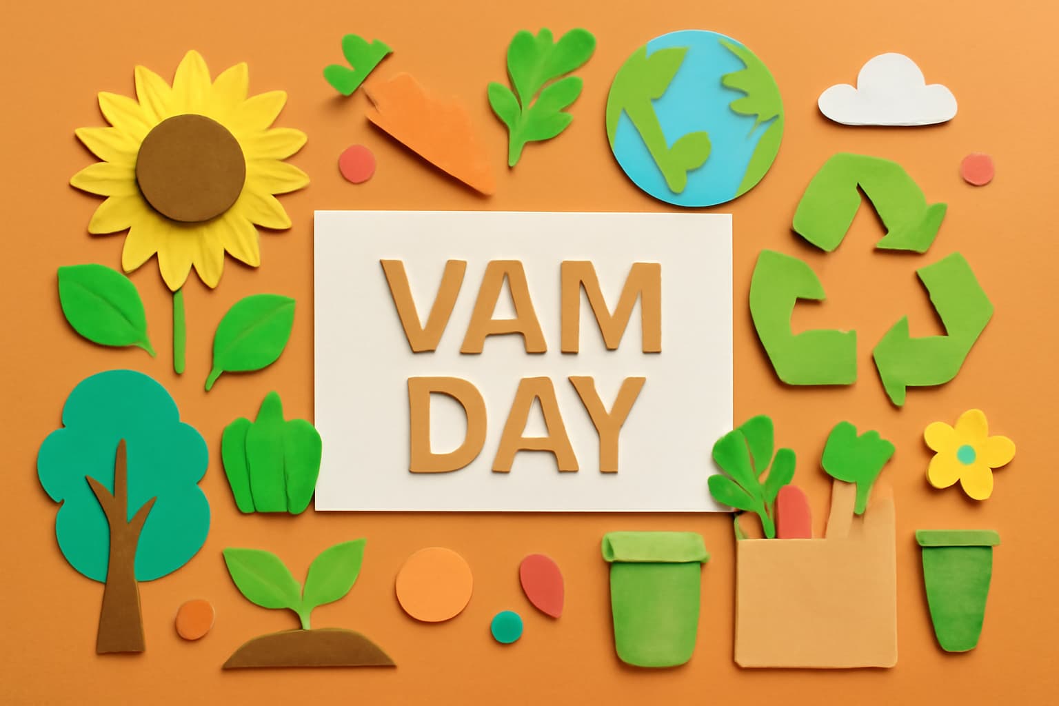 VAM（バム）の日を祝う、環境に優しい素材の重要性を強調したデザイン