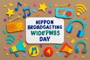 9月30日の「ニッポン放送ワイドFM93の日」を祝うカラフルなラジオテーマのデザイン。