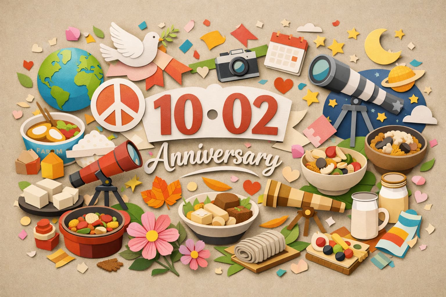 10月2日の記念日（国際非暴力デー、スヌーピーの日、望遠鏡の日など）をわかりやすく紹介