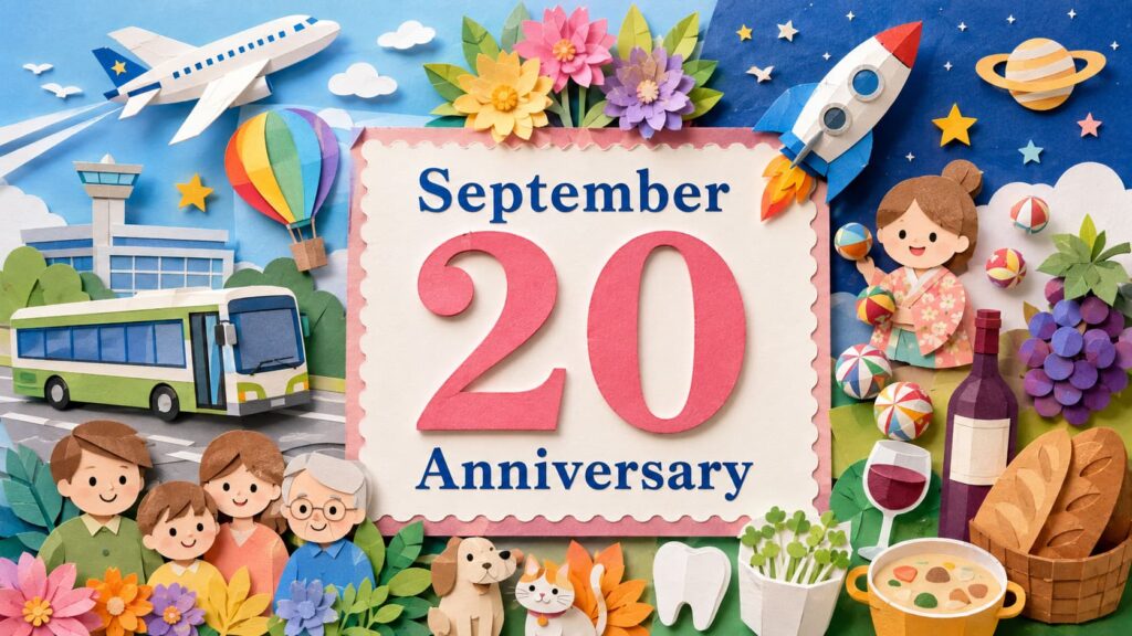 9月20日は何の日？空の日、彼岸、バスの日、国産ロケット初打ち上げの日、お手玉の日など9月20日の記念日