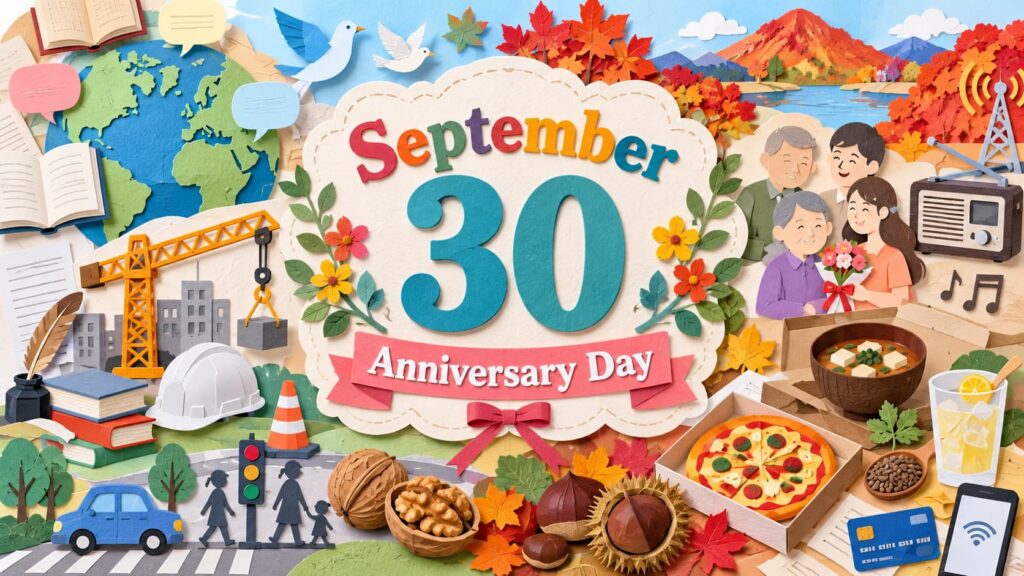 9月30日は何の日？世界翻訳の日、クレーンの日、くるみの日、交通事故死ゼロを目指す日、宅配ピザの日など9月30日の記念日と由来