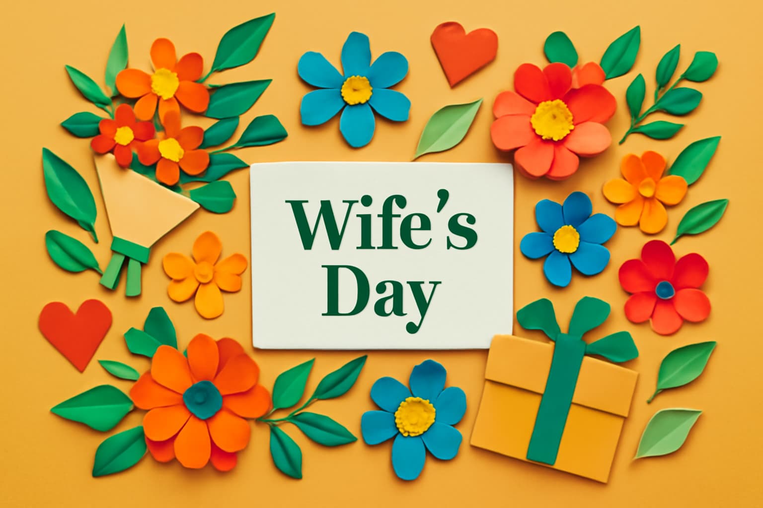 奥様の日（9月30日）に贈る感謝の花束とメッセージカード、働く女性たちへの感謝を込めて