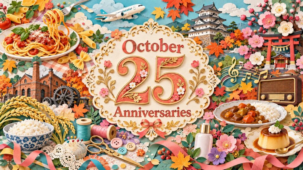 10月25日は何の日？世界パスタデー、産業観光の日、民間航空記念日、島原の乱の日、新潟米の日の由来と歴史を紹介。