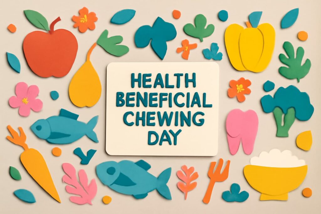 健康に役立つ咀嚼の日の意義と咀嚼がもたらす健康効果を紹介するブログ記事のサムネイル