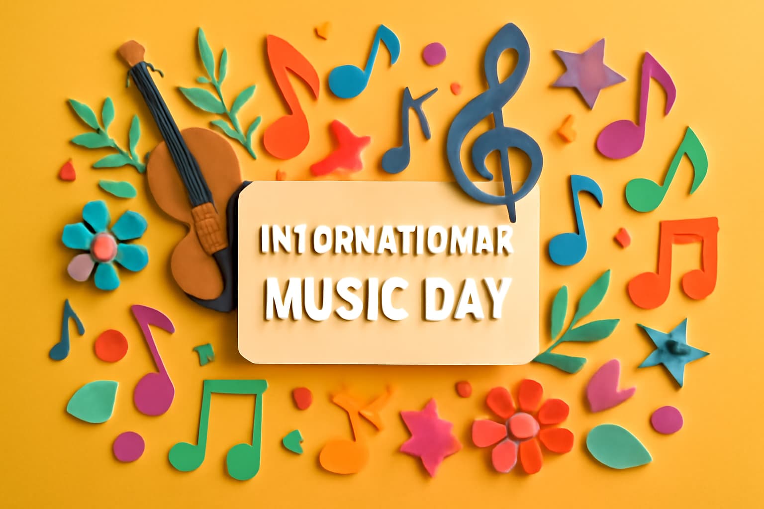 10月1日の国際音楽の日を祝う音楽の力と平和の象徴、音楽を通じた国際理解の促進