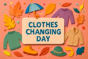 衣替えの日の由来と文化的意義を象徴するカラフルなペーパーアート