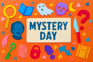 エドガー・アラン・ポーの業績を祝うミステリー記念日の世界を表現