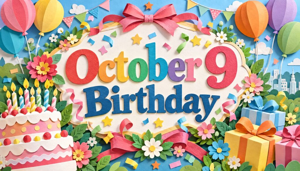 10月9日誕生日の芸能人・有名人を紹介。サンシャイン池崎、長野博、水前寺清子、ジョン・レノン、入江聖奈らのプロフィールや代表的な活動をまとめています。