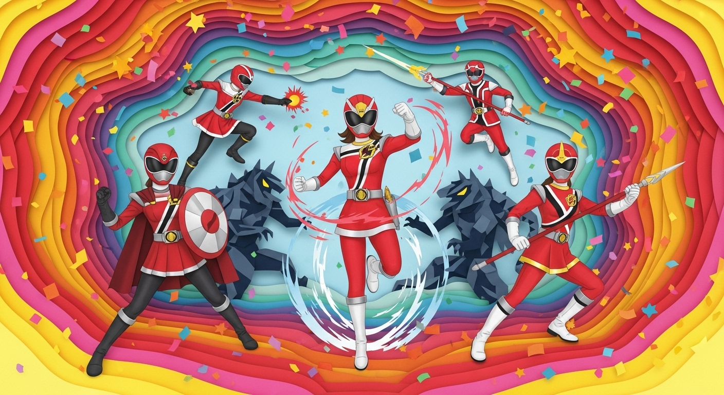 スーパー戦隊のレッド俳優をモチーフ