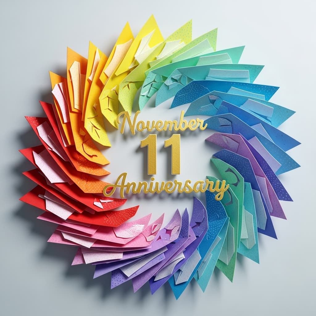 11月11日は何の日かがひと目でわかる、記念日の一覧や豆知識に関連したカラフルで魅力的なビジュアル