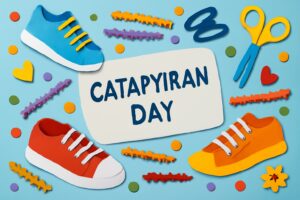 キャタピラン（靴ひも）の日の由来や特徴を解説する記事。9月21日の記念日としての意味や、便利な靴ひもの特徴を紹介。