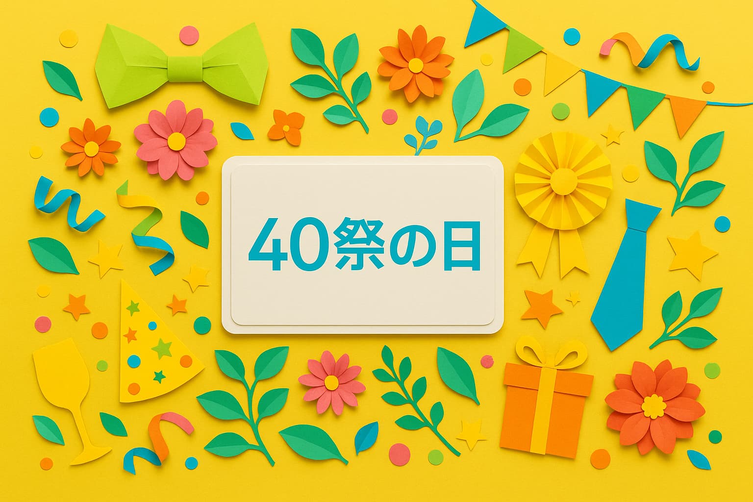 1977年度生まれの世代が山形で40歳を祝う「40祭の日」の由来や祝い方を紹介する記念日特集