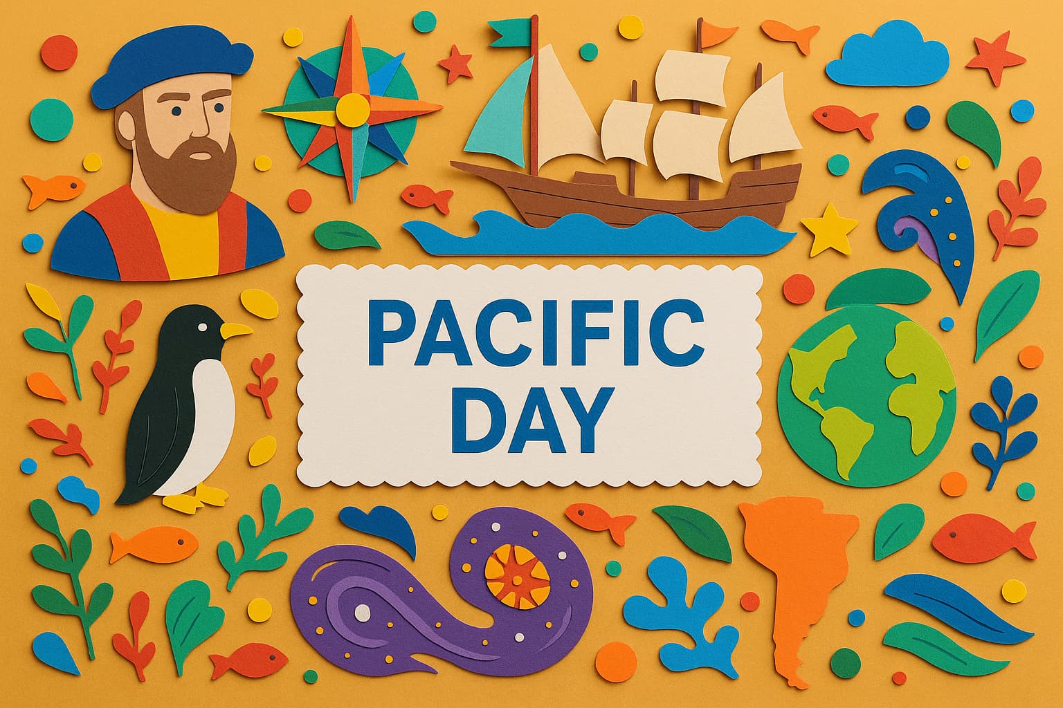 マゼランの航海と太平洋の命名にまつわる歴史や地理的背景を紹介する記念日特集