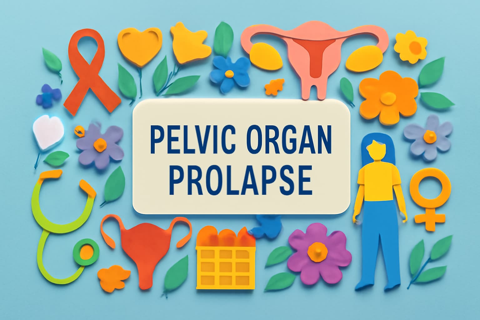 骨盤臓器脱の認知を高めるため、女性の健康を守る「骨盤臓器脱 克服の日」の重要性を伝える。