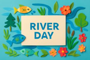 川の恵みの日の意義とその重要性を紹介する記事のサムネイル。川魚や自然保護の大切さを強調。
