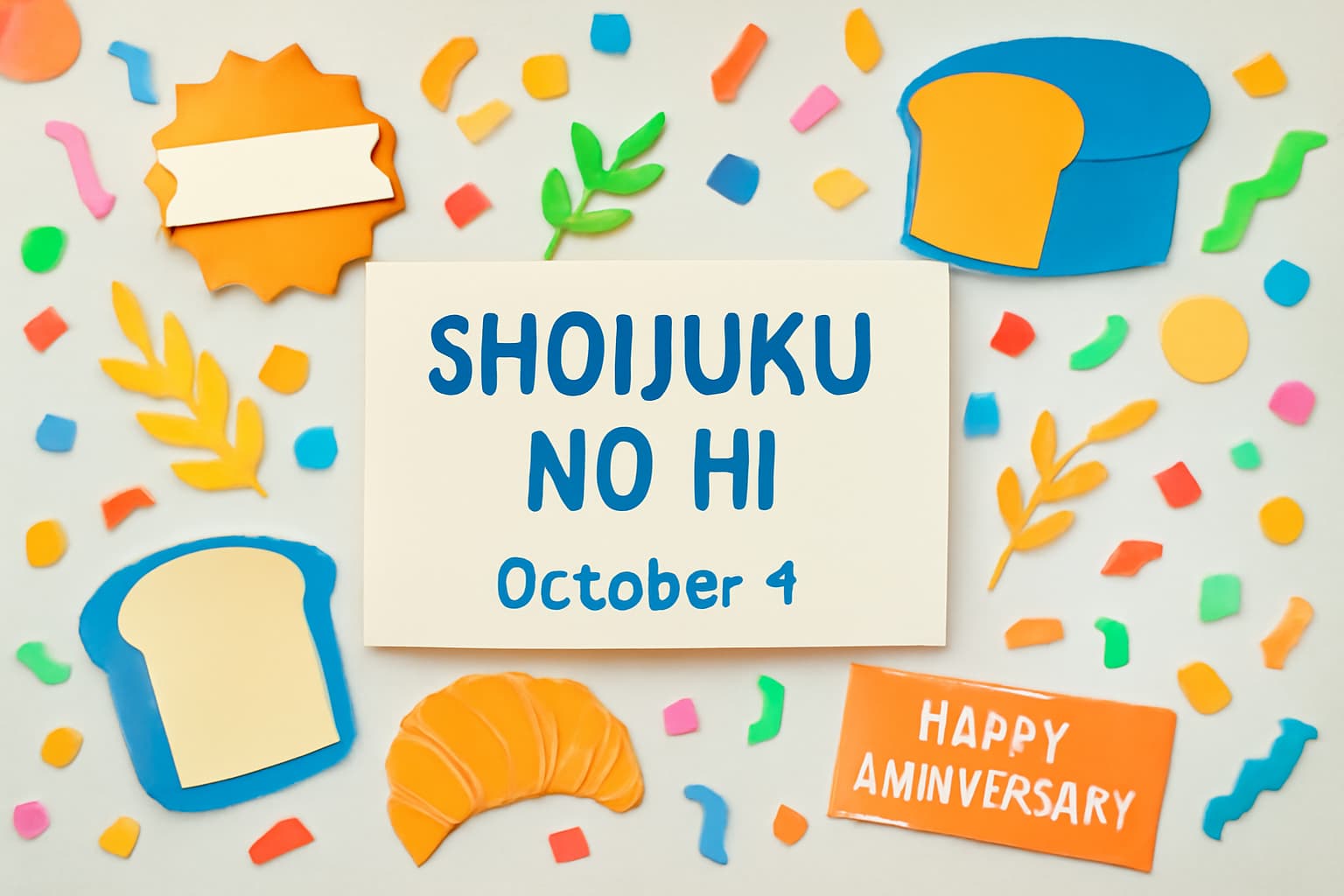 超熟の日(10月1日)を祝う記念日。パンの美味しさとこだわりを伝える、シンプルで豊かな食卓を象徴する日。