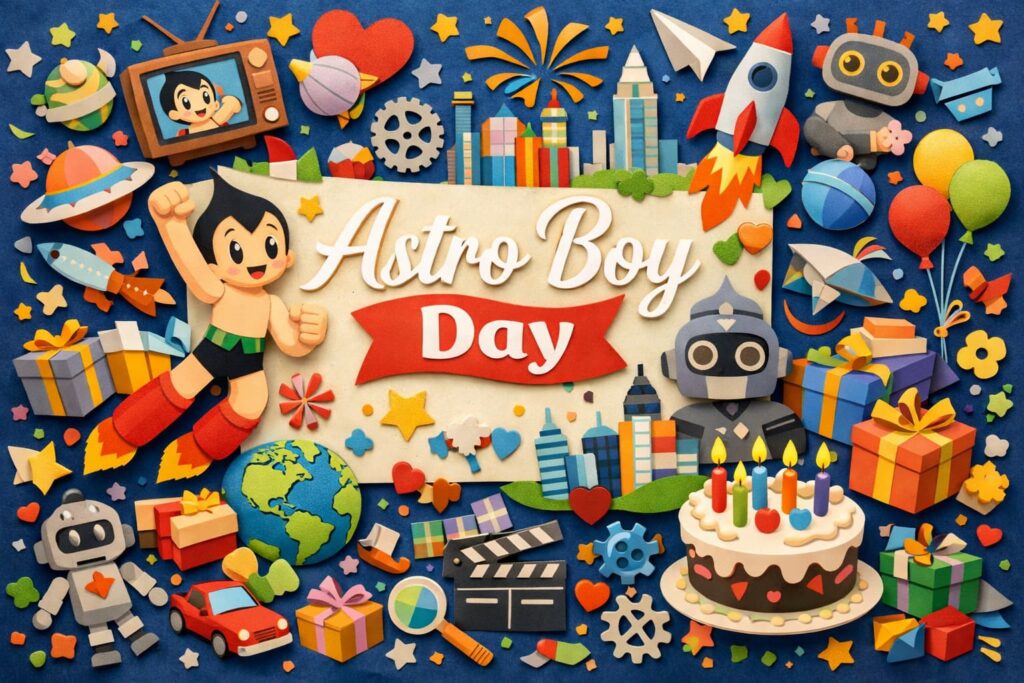 鉄腕アトムの日は日本初のテレビアニメ放送開始を記念した記念日で、アニメ文化の原点を紹介しています