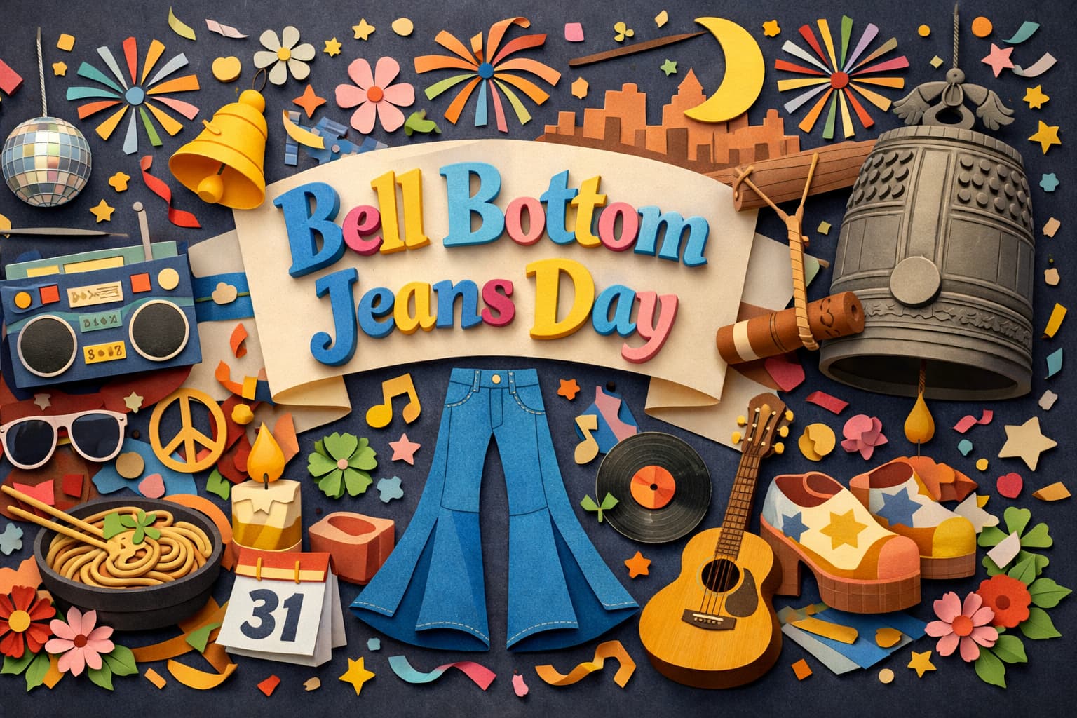 ベルボトム・ジーンズの日の由来や野村雅夫氏のエピソードを通じて、年末に個性を楽しむ記念日を紹介