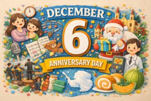 12月6日の記念日（姉の日、音の日、シンフォニー記念日、ラジオアイソトープの日、聖ニコラウスの日）を中心に、家族の感謝・音楽文化・科学技術・クリスマスの起源を話題にできる内容