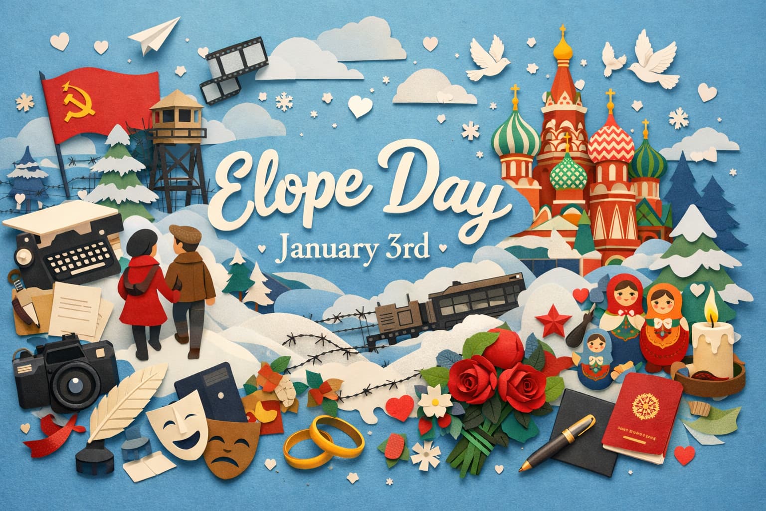 駆け落ちの日にまつわる岡田嘉子と杉本良吉の亡命劇と、自由と信念を貫いた人生を解説