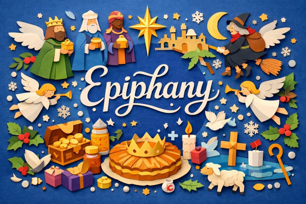 顕現日の由来や三博士の贈り物、世界の祝い方などを解説したキリスト教に関する記念日の紹介