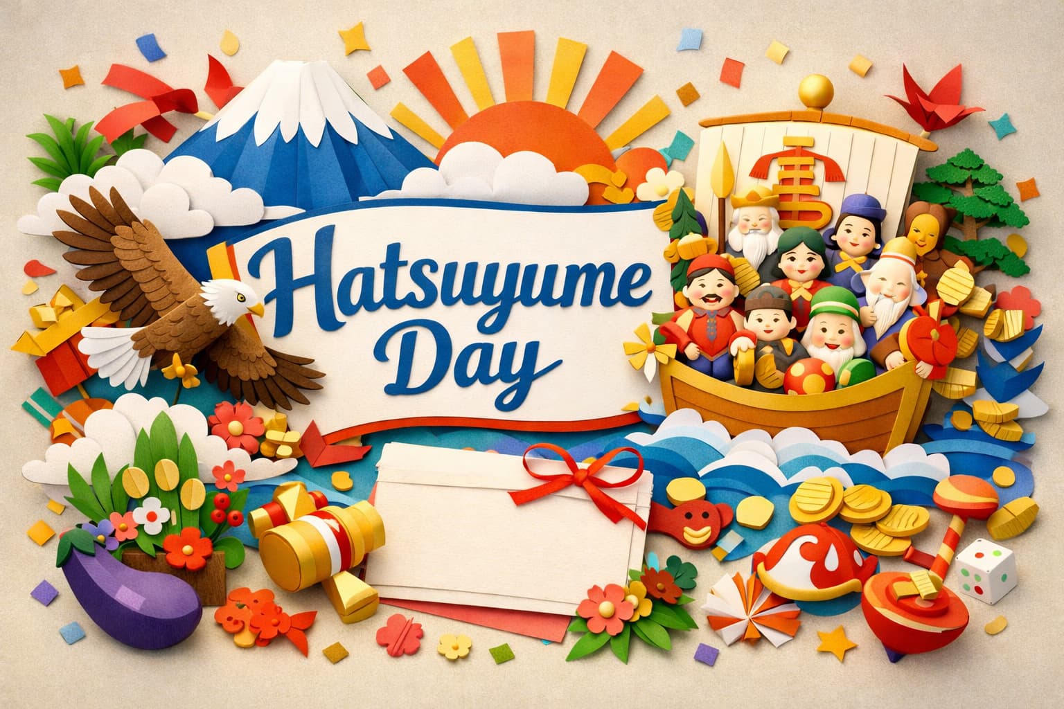 初夢の日（1月2日）の由来や意味、一富士二鷹三茄子の縁起、徳川家康との関係や七福神の宝船風習を分かりやすく解説する記事要約