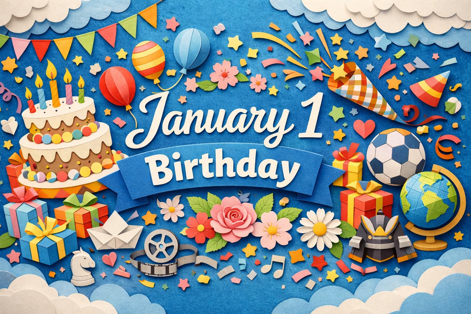 1月1日生まれの芸能人・有名人を一覧で紹介。堂本光一、尾田栄一郎、役所広司など元日に誕生日を迎える人物が分かる