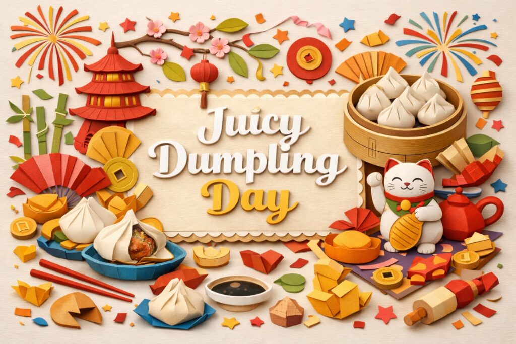 肉汁水餃子の日は縁起の良い水餃子文化を広めるために制定された1月1日の記念日