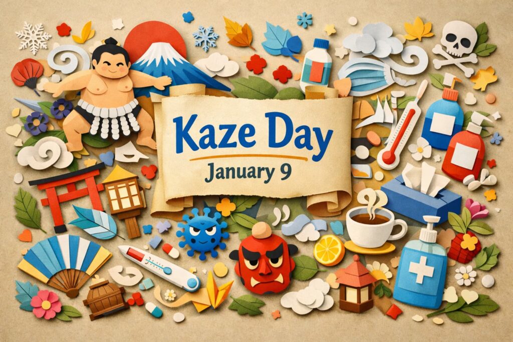 風邪の日は横綱谷風梶之助が流感で亡くなった史実に由来し、インフルエンザをタニカゼと呼んだ江戸の文化と健康への教訓を伝える