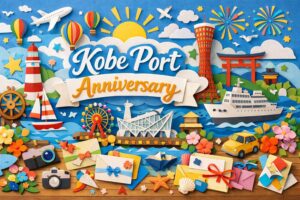 1月1日の神戸港記念日について、開港の由来や歴史、天然の良港と呼ばれる理由、神戸の発展を支えた国際貿易港としての役割をわかりやすく解説しています。