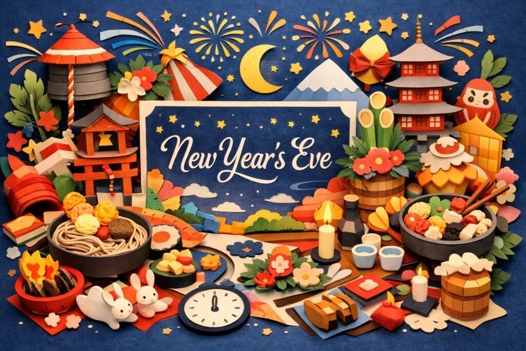 年越しそばや除夜の鐘、二年参りなど、大晦日の意味や風習をわかりやすく紹介